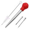 Stainless Steel Turkey Seasoning Tool Manual Pump for Red