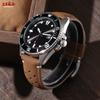 Breathable Porous Matte Leather Watch Band Quick Release 18mm 20mm 22mm Vintage Racing Leather Watch Straps for Seiko Wristband