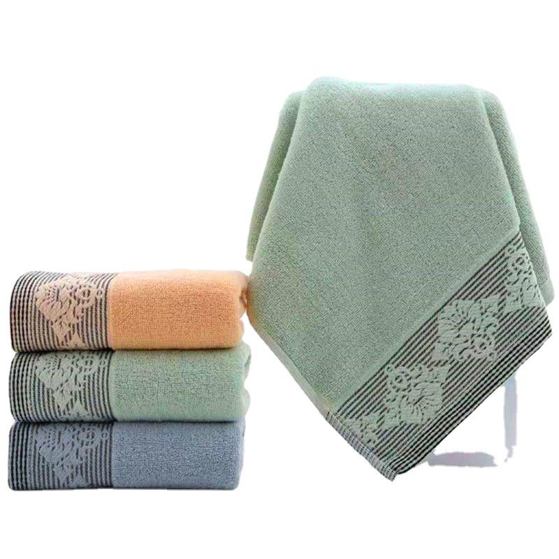 100% Bavlněný žakárový ručník - 100g Absorpční a zesílený pro mytí obličeje a koupel dospělých