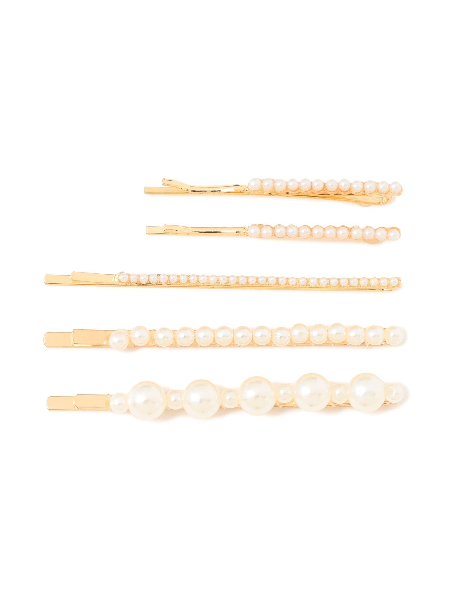 

Beams Boy Accessories Pearl Set Hairpin NEW Women s White Free