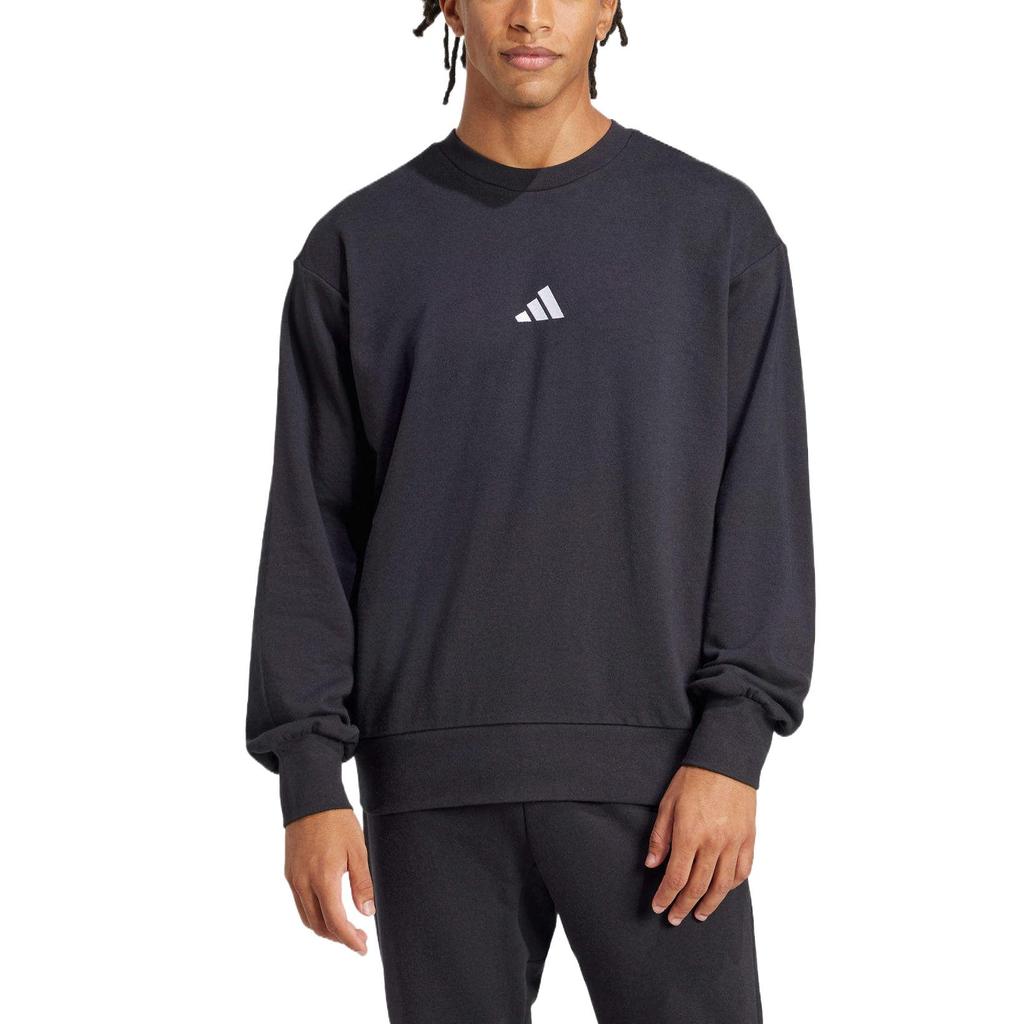 New Adidas ESSENTIALSSport FEELCOZY Sweatshirt Men's Black JE3837