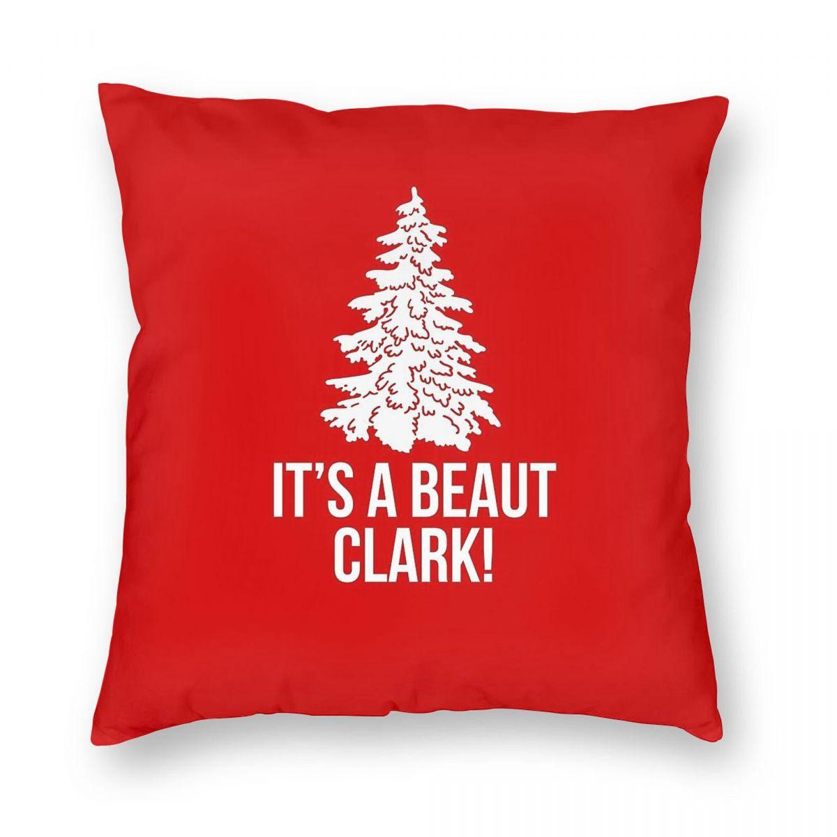 Griswold Family Christmas Tree Square Pillowcase Polyester Linen Velvet Creative Zip Decor Car Cushion Cover Wholesale 30x30cm 12x12in