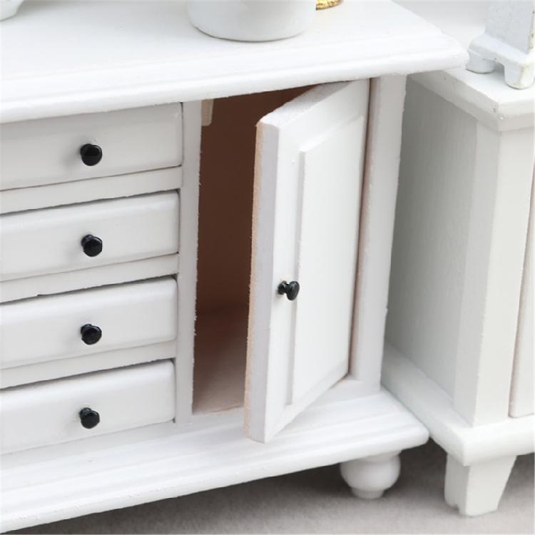 Miniature Wooden Cabinet Model For Dollhouses Accessories DIY Craft Project Bedroom Living Room Tiny House Scene Decoration
