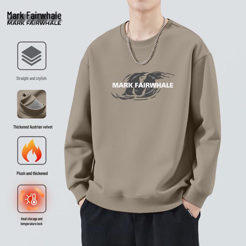 Mark Fairwhale Men's Heavyweight Fleece Round Neck Sweatshirt