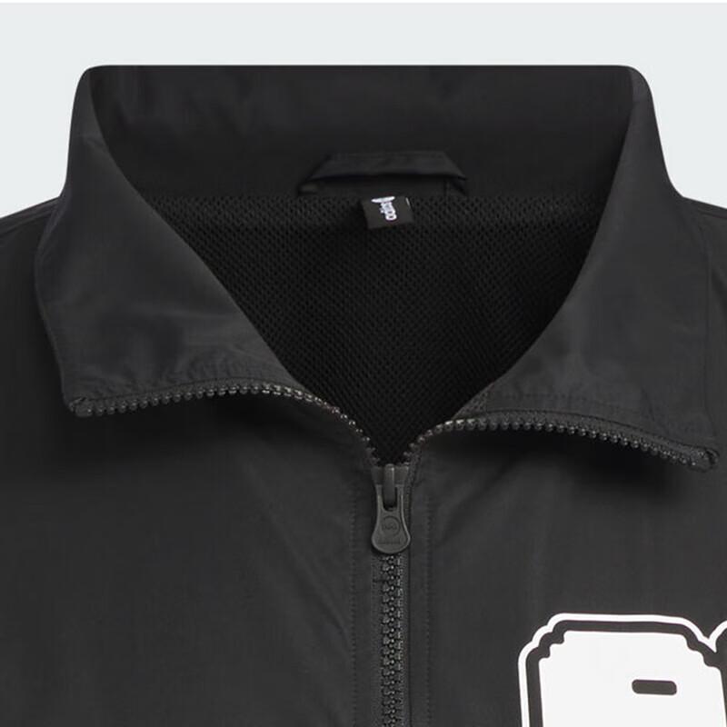 Adidas Neo Letter Print Casual Jacket Men Jacket Black IK5162