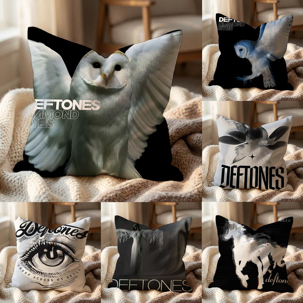 Deftones Cushion Cover Multi-Scene Pillow Cover for Home & Car - Reversible, Soft & Durable for Daily Use