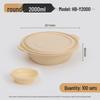 Biodegradable Disposable Round Food Container with Lid