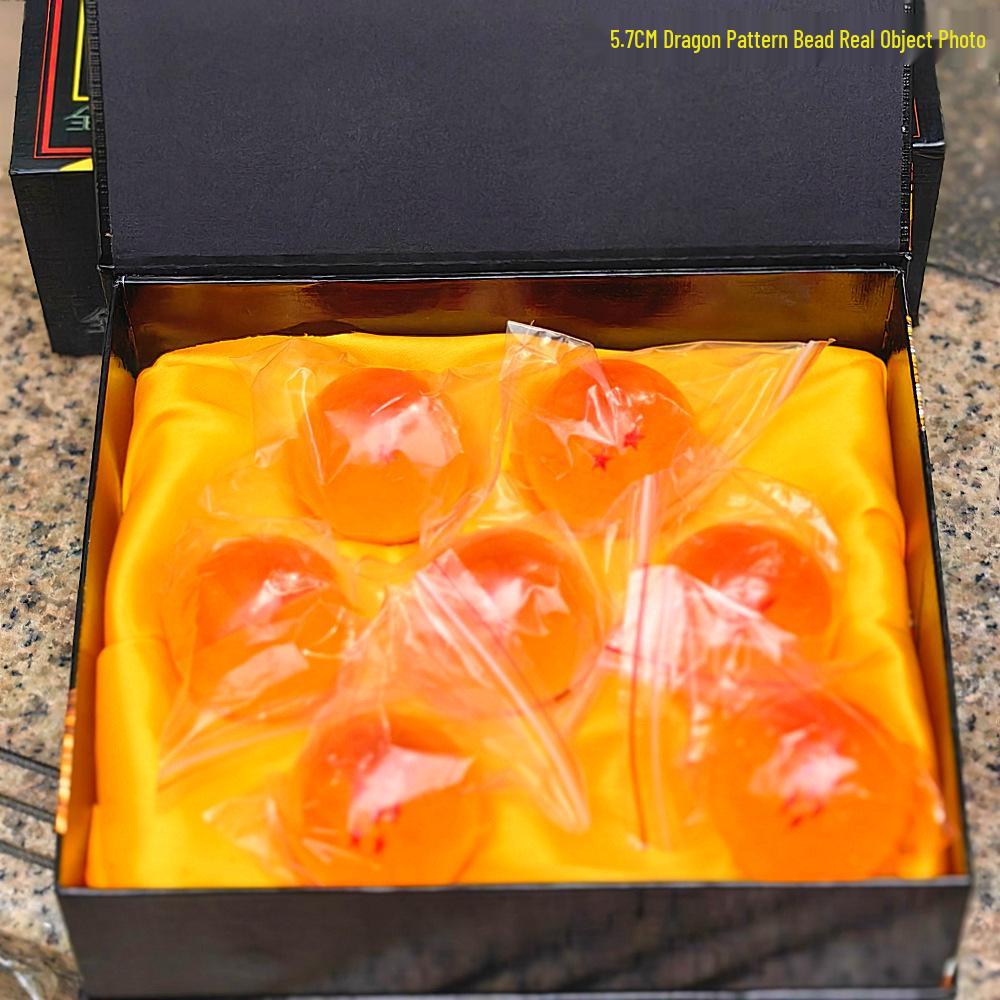 Free Shipping LED Luminous Dragon Ball Shenron Figure with Rockery Base Model Ornament
