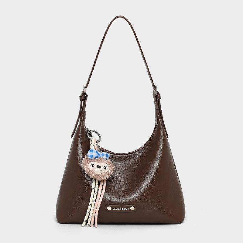 Autumn and Winter New Bag Women's Soft Leather Large-capacity Commuting Armpit Bag Versatile Affordable High-end Girl Gift