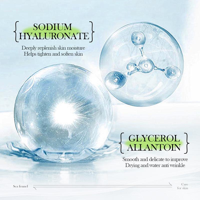 Mořský fenykl Kyselina hyaluronová Pleťový krém Proti vráskám Vyživující krém hydratuje Zjemňuje jemné linky Zpevňující anti-agingový produkt péče o pleť