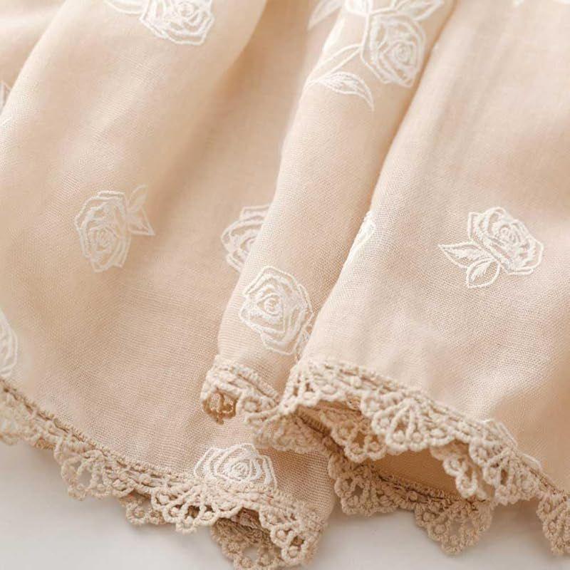 Used FASELE Stole Muffler Scarf Large Thin Lightweight Floral Soft Cotton Linen Style Spring Summer Autumn Winter UV Cut Air Conditioning Protection