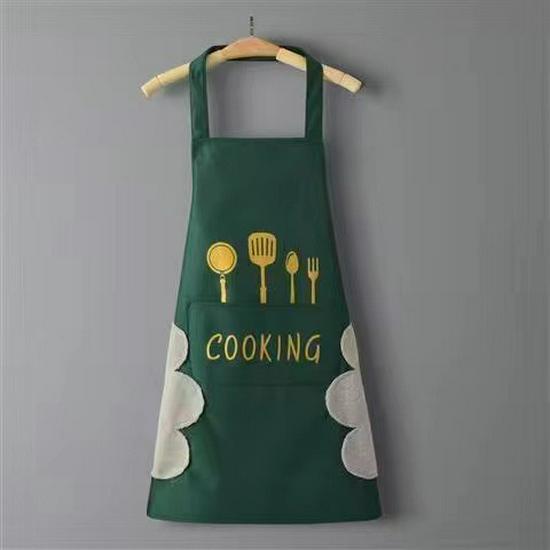 Korean Style Waterproof & Oil-Proof PVC Kitchen Apron