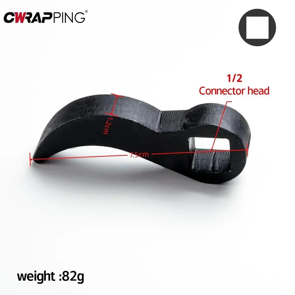 Ratchet Crowbar Adapter Head Tools Pry Bar Wrench Adaptor Head Angle Bar for Toolbox Axle Shaft Removal Car Home Repair Tools