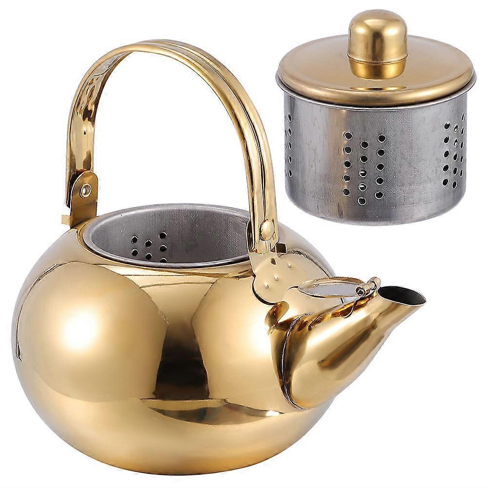 Stainless Steel Tea Kettle with Filter Screen Practical 3Pcs Set