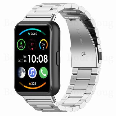 Curea metalică din oțel inoxidabil pentru Huawei Watch Fit 2 noua curea de ceas FIT 2 Wrist Brățară elegantă cu conector