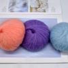 6pcs 150g/5.28oz Mohair Yarn Blend - Ultra Soft Luxury Yarn for Knitting & Crochet DIY Recycled Cotton Yarn for Home Decor Craft Raffia Yarn Supplies