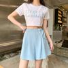 Suit Pants for Women In Summer Thin High Waist Large Size Women's Casual Wide-leg Five-point Shorts