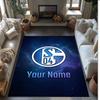 Tappeto in Velluto di Cristallo Stampato Schalke 04 FC Tappeto Antiscivolo in Velluto di Cristallo Per Divano Camera da Letto Decorazione Interna per la Casa