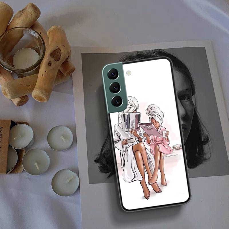 

Family Mom Baby Dad Phone Case For Samsung A16 A26 A36 A56 Galaxy A02S A12 A52S A13 A23 A33 A53 A54 A34 A24 A14 A22 A32 A42 A72 Samsung A22 5G