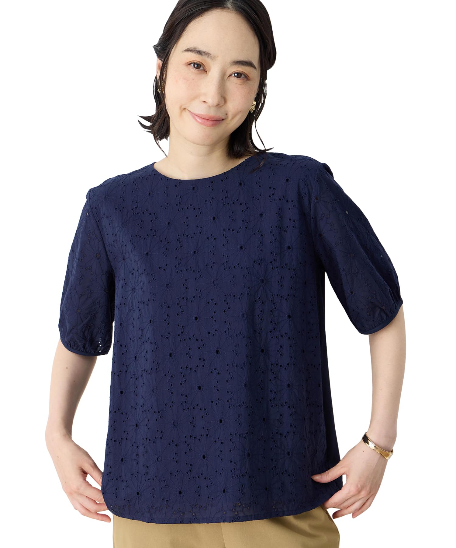 

DECOY Embroidered 491214 Women s Pullover, Navy,