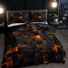 Abstrakte Gittergeometrie Serie Bettbezug Digitaldruck Bettwäsche Set Daunendecke Bezug für Schlafzimmer Raum