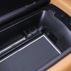 For Genesis GV80 2025 Left-Hand Drive Black Center Console Armrest Storage Box Organizer Tray Interior Car Styling Accessories