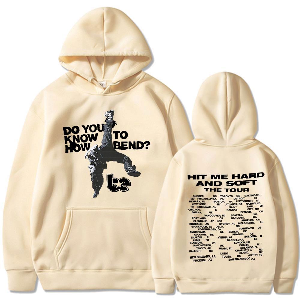 Hit Me Hard Soft Do You Know To How Bend Red Hoodies Men's Women Fashion Hooded Sweatshirts Oversized Long Sleeve Pullovers