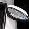 Car Rear View Mirror Rain Eyebrows, 2PCS Bling Crystal Rear View Mirror Rain Visor Shade Blocker Cover Car Side Mirror Accessories (Silver)