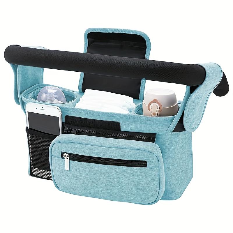 1 Stück tragbare Kinderwagen-Hängetasche • Outdoor-Kinderwagen-Hängetasche • Große Kapazität Flaschen- und Wickeltasche 1pc blau