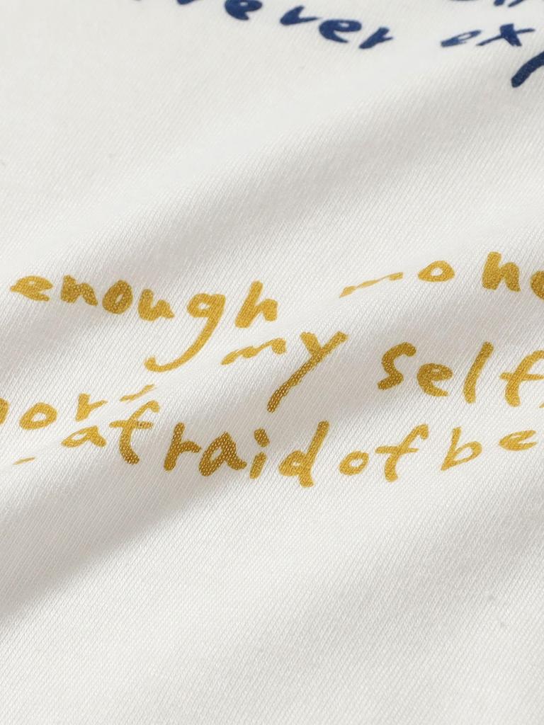 Beams Boy S/S TEE Handwriting T-shirt Women's Multi-Free