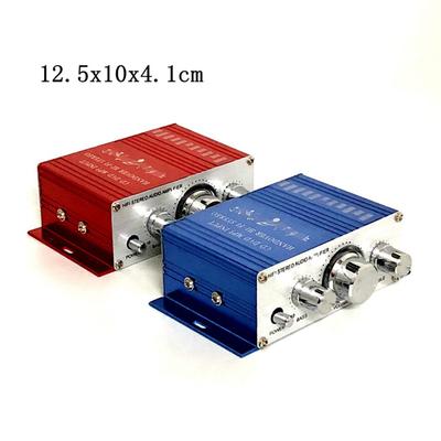 12V 2CH Mini Hi-Fi Stereo Audio Piccolo Amplificatore AMP per Auto Moto Radio MP3