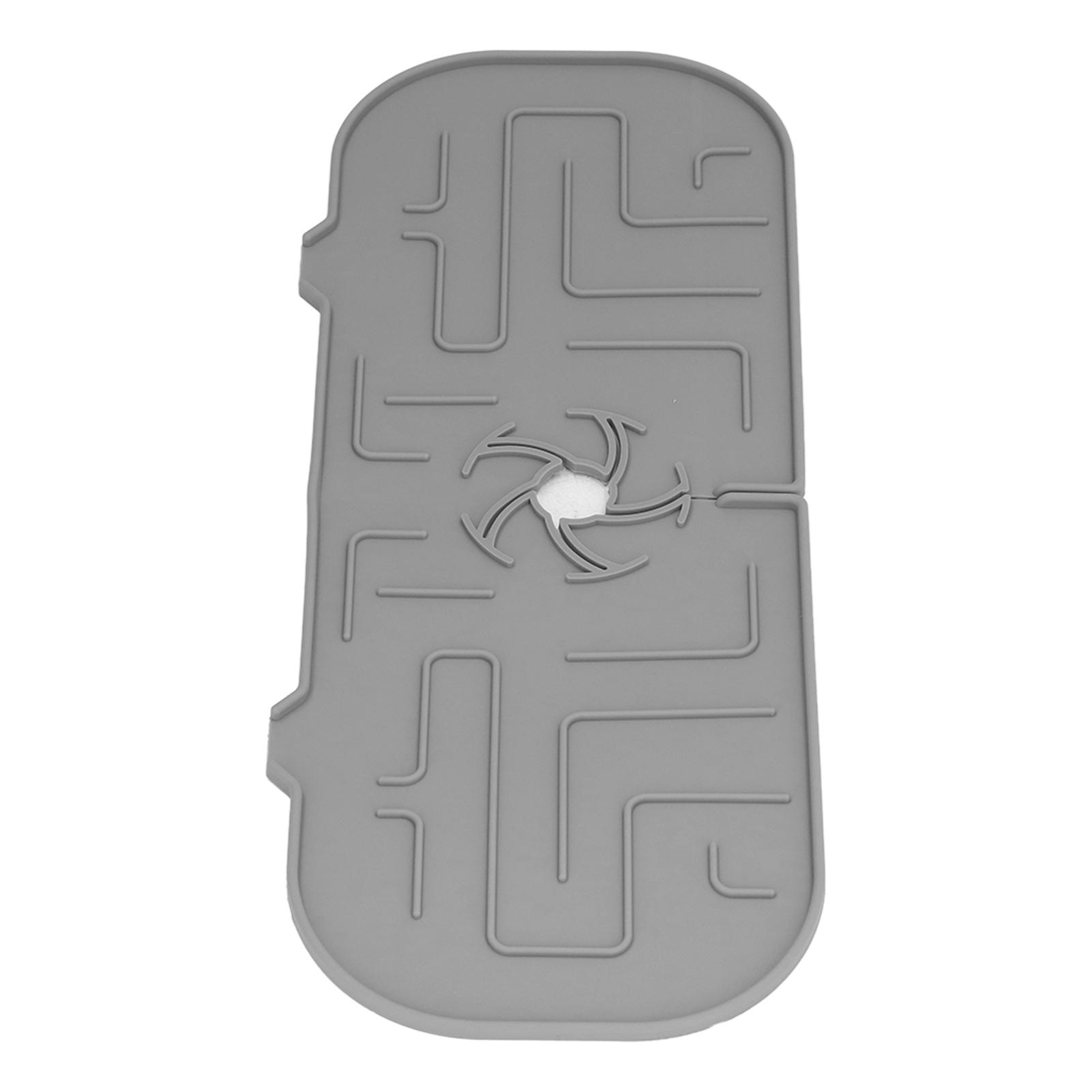 

Faucet Handle Drip Catcher Tray Silicone Sink Faucet Mat for Kitchen Bathroom ment Hotel