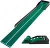 Cross-Border Hot Sale Indoor Golf Putting Mat, Auto Ball Return Practice Set with Putter, Training Kit