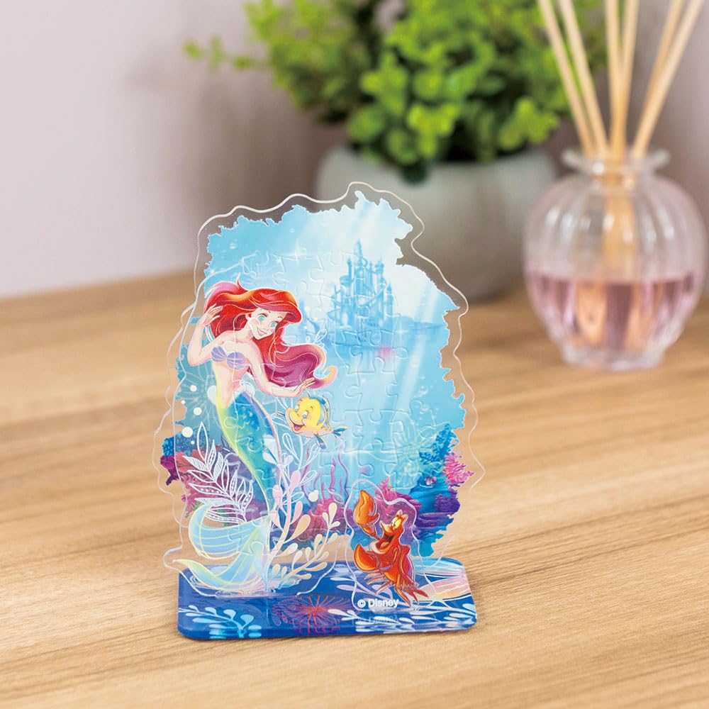 Puzzle x Acrylic Beverly 38 Pieces Disney Acrylic Stand Pop Ariel Friends [Jigsaw Stand] & SP-040