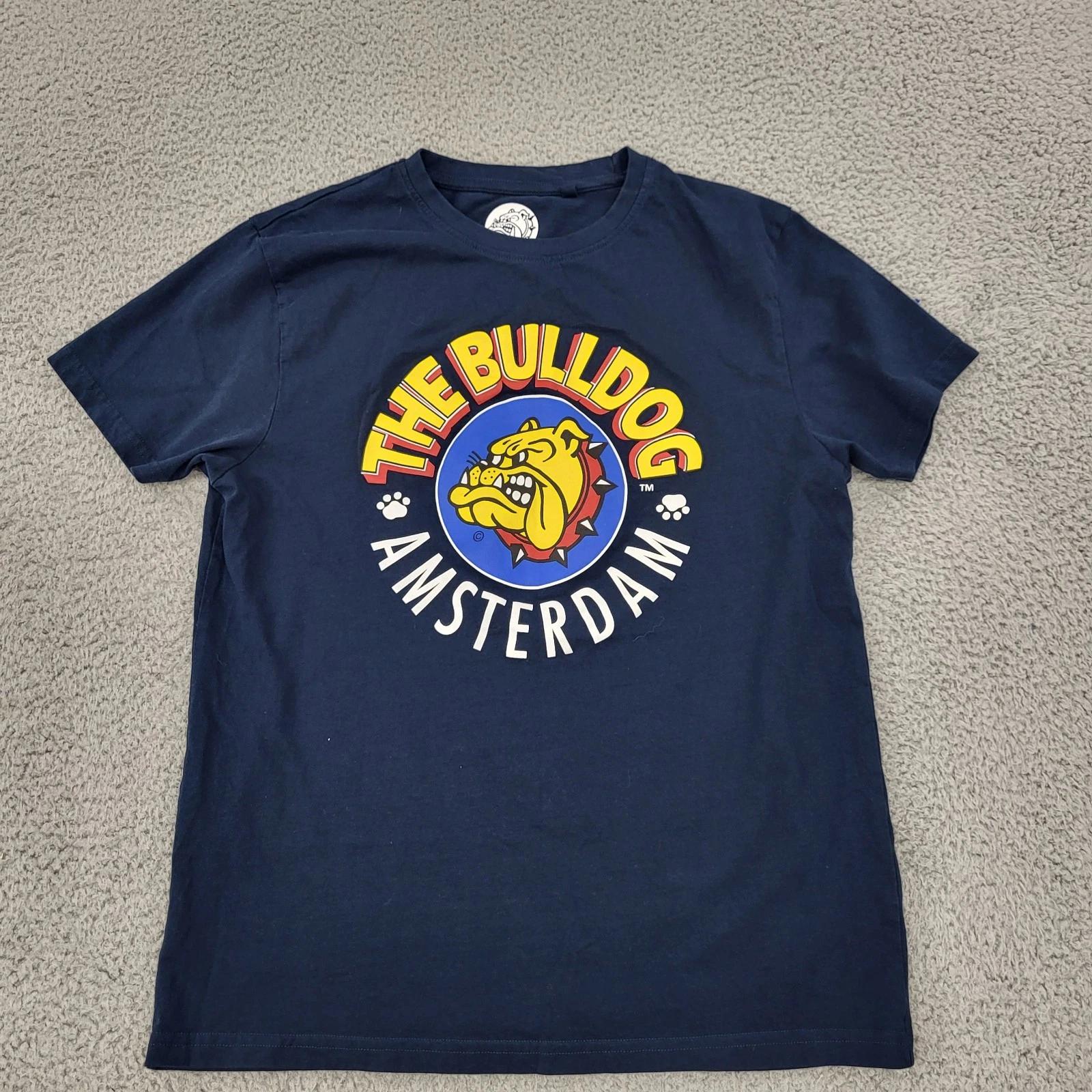 The Bulldog Amsterdam Shirt Mens Medium Blue Graphic L