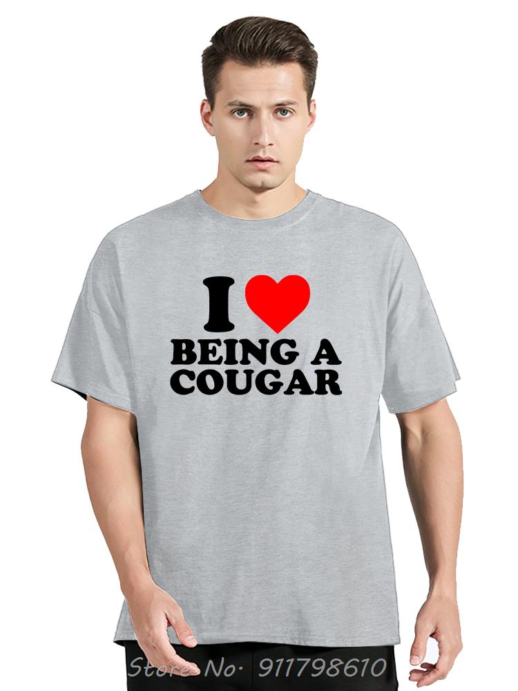 Funny I Love My Older Girlfriend Men's Clothing Summer Cotton Tshirt My Hot Cougar GF Oversized T-shirt Fashion Fitness T Shirt