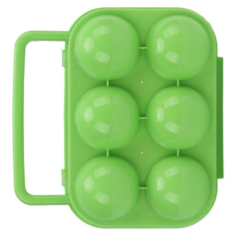 3 Pcs 6 Grid Egg Storage Carrier Sturdy Shockproof Egg Container Durable Egg Holder  Picnic Hiking