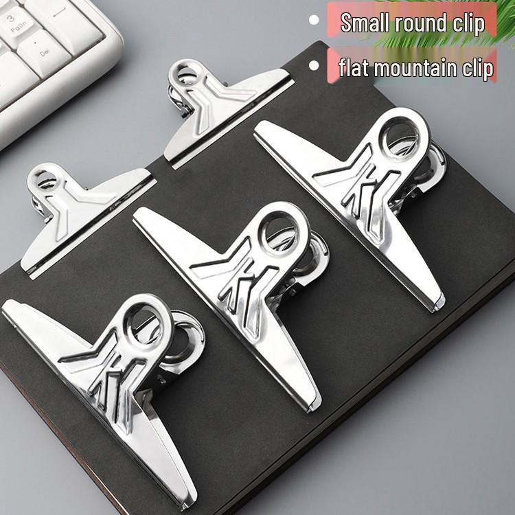

Stainless Steel Multi-Purpose Organizer Clips for Home & Office Sketch Board Clip 4.2cm Thick - 2 Pack