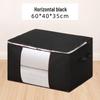 Cotton Quilt and Clothes Organizer Bag with Window, Non-Woven Fabric for Packing and Storage