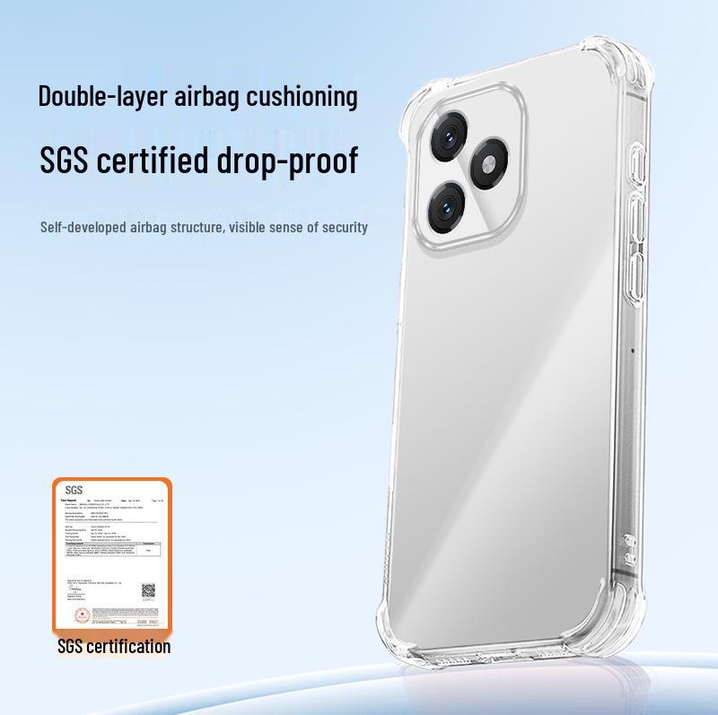 Compatible Huawei Enjoy 80/80pro/80s Airbag TPU Transparent Phone Case - Four Corner Drop-Proof Design
