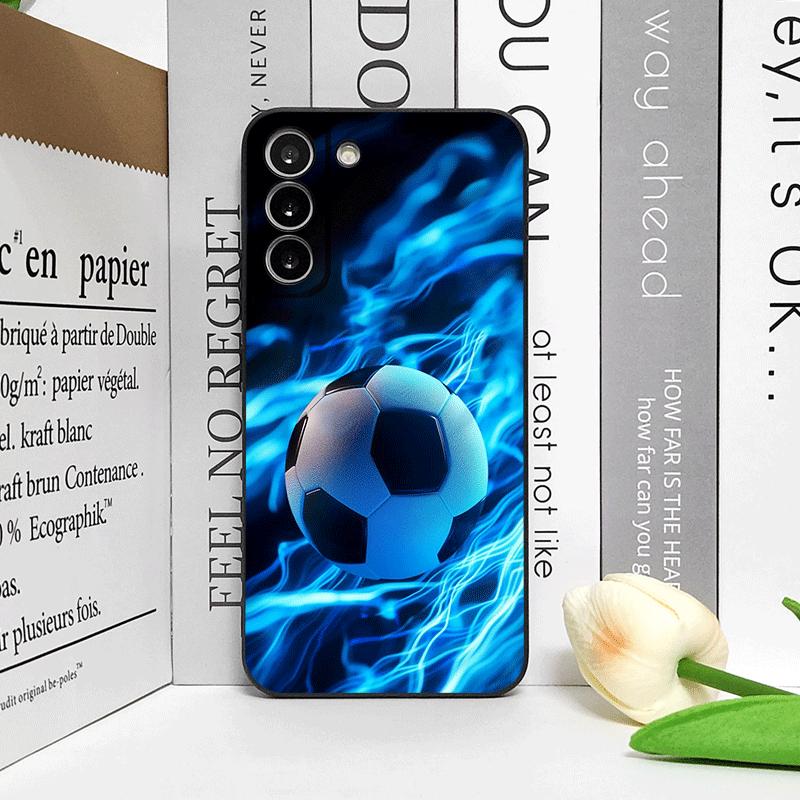 Creative Lightning Football Printed Phone Case for Samsung Galaxy S26 S25 S24+ S23 Ultra S25+ S22 Plus S21 FE S20 5G Soft Cover