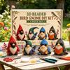 Unfinished 3D Bead Crafts Dwarf DIY Beading Kit Tiny 3D Beaded Animal DIY Kit Handmade Funny DIY Desk Gnome Decoration