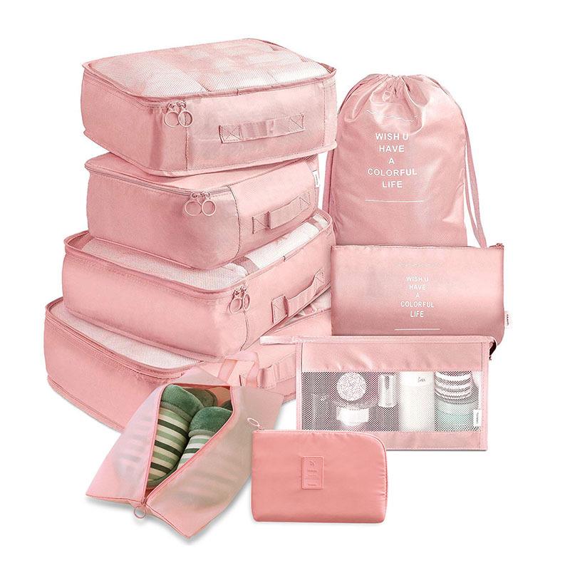 8-Piece Travel Luggage Organizer Set: Suitcase Storage Bags for Packing