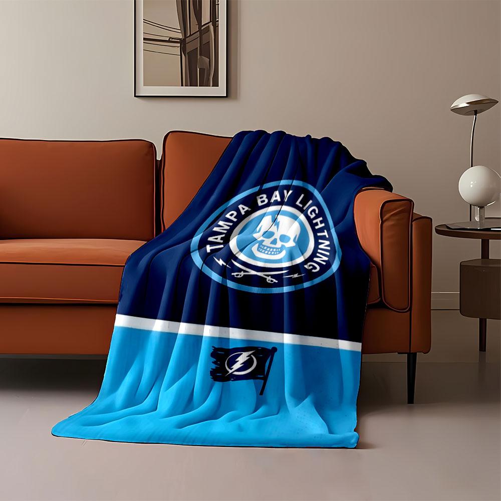 Tampa Bay Lightning Skull Design Print Blanket Soft and Cozy Perfect for the Living Room Bed Sofa or a Nap,gift