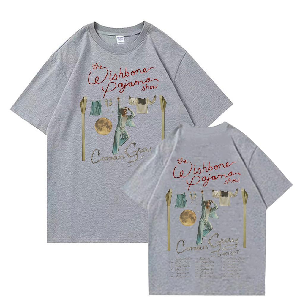 Conan Gray Tour 2025 T-shirts The Wishbone Pajama Show Graphic Print Tee Trends Harajuku Aesthetic Cotton Tshirts Unisex Y2K Top