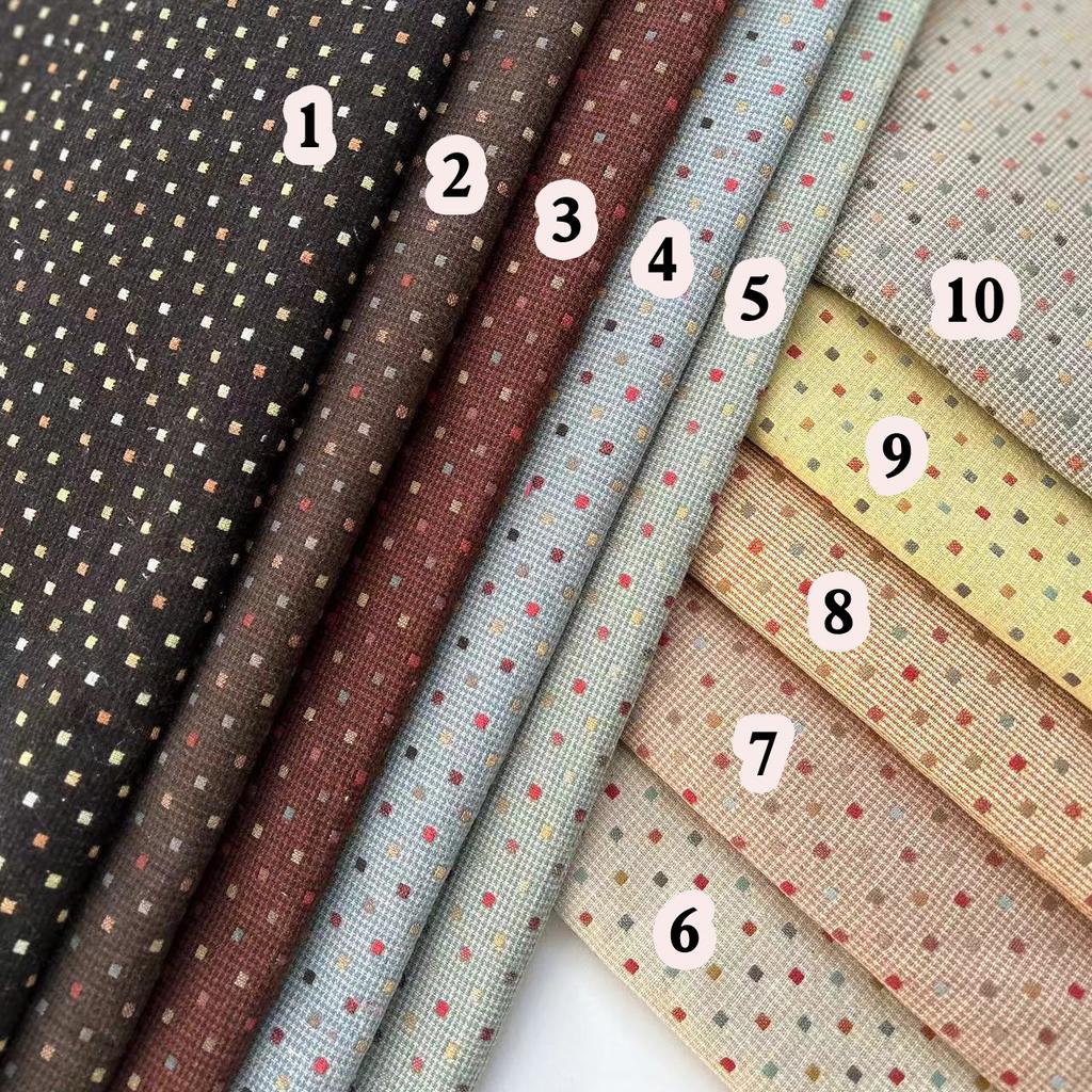 50*140cm DIY Japan Little Cloth group Yarn-dyed fabric,for sewing Handmade Patchwork Quilting , stripe dot  japanese