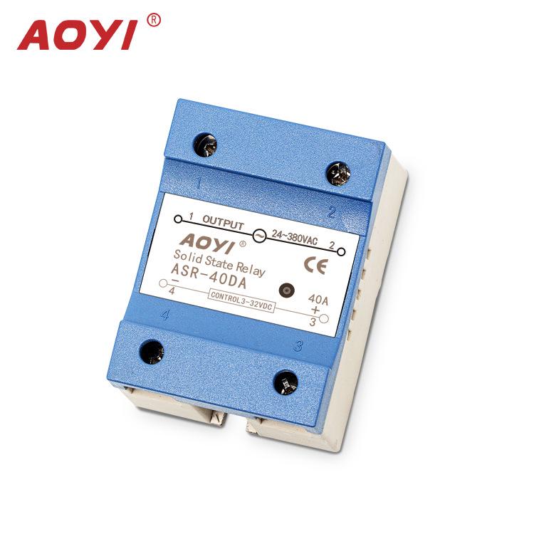 AOYI Single-Phase Solid State Relay ASR-40DA High Voltage 10A/25A/75A/90A Non-Contact Relay