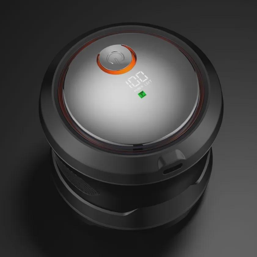 Magnetic Rotating Six-Blade Bald Hair Trimmer, Fully Washable, Type-C Fast Charging