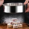 Flour Sieve Fine Mesh 304 Stainless Steel 60 Mesh Round Flour Sifter Strainer for Baking Straining Powdering Tea Juice