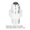 Pair Transmission Cooler Adapter Fittings ‑6AN to 1/4in NPSM 316‑3000833 for GM TH350 TH400 4L60E 4L70E 700R4 TR6060